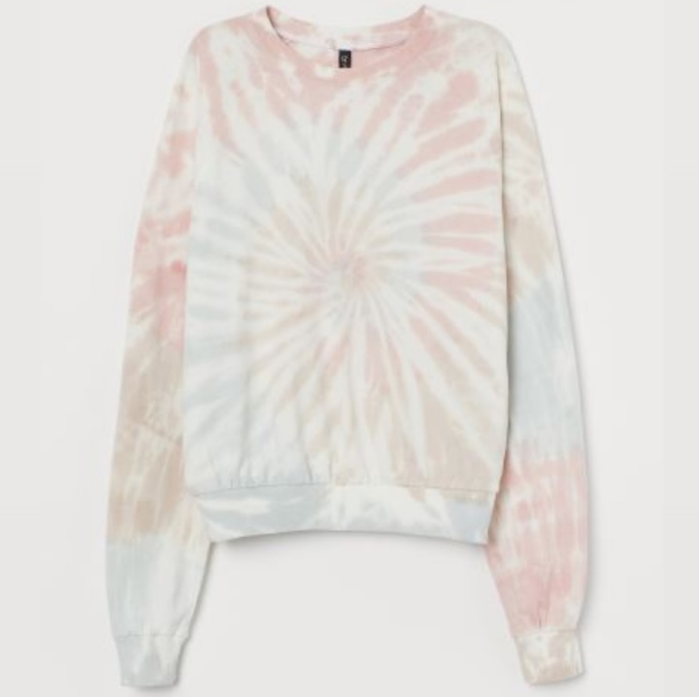 H&M 100% Cotton Tie-Dye Sweatshirt